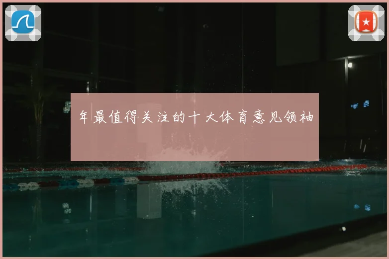 年最值得关注的十大体育意见领袖